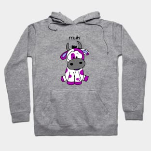 purple Cow Muh Doodle Hoodie